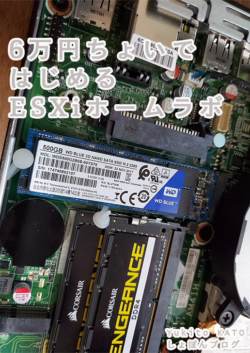 6万円ちょいではじめる ESXiホームラボ